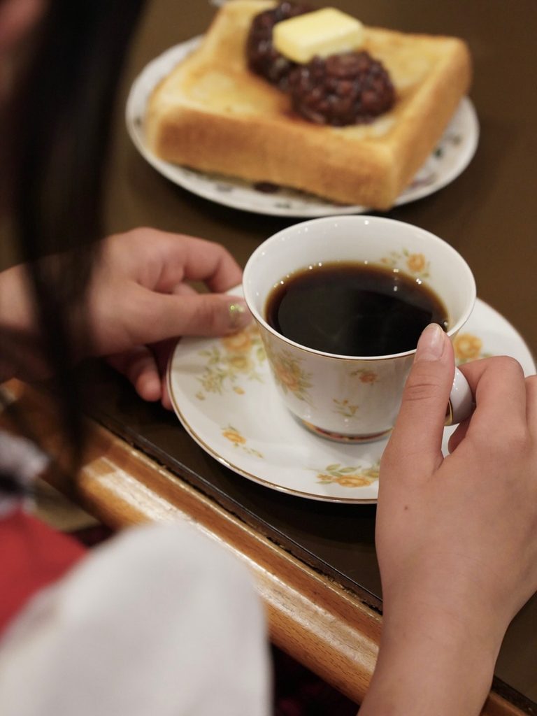 あんバターと珈琲